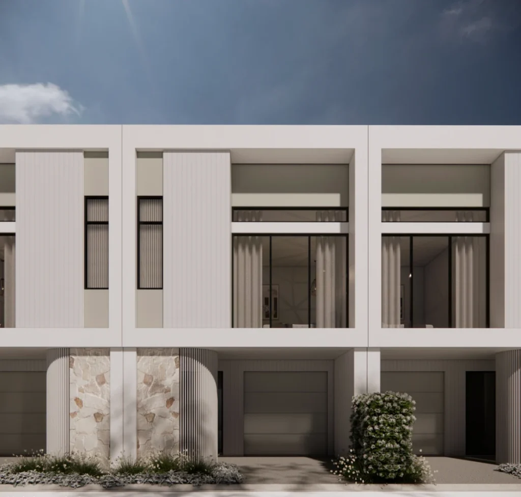 Residential facade design visualisation for the Eva Street project
