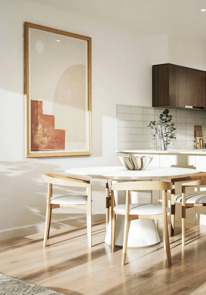 Dining area in the Eva Street project imagery